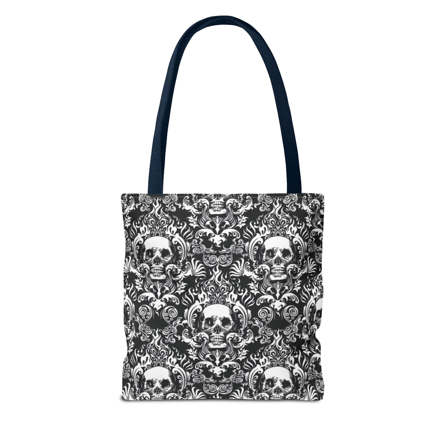 Karma Goodness Designs COLOR ME Doodle Art Collection | Skull Canvas Tote Bag