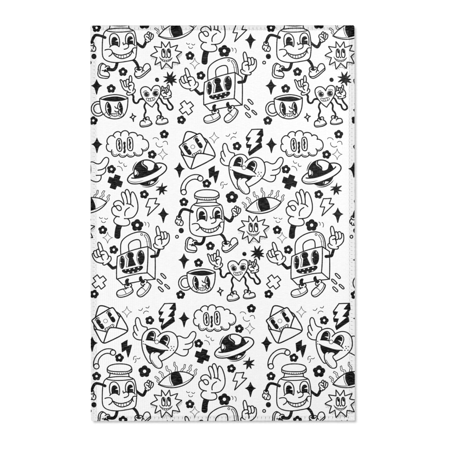 Karma Goodness Designs COLOR ME Doodle Art Collection | Doodle Rug