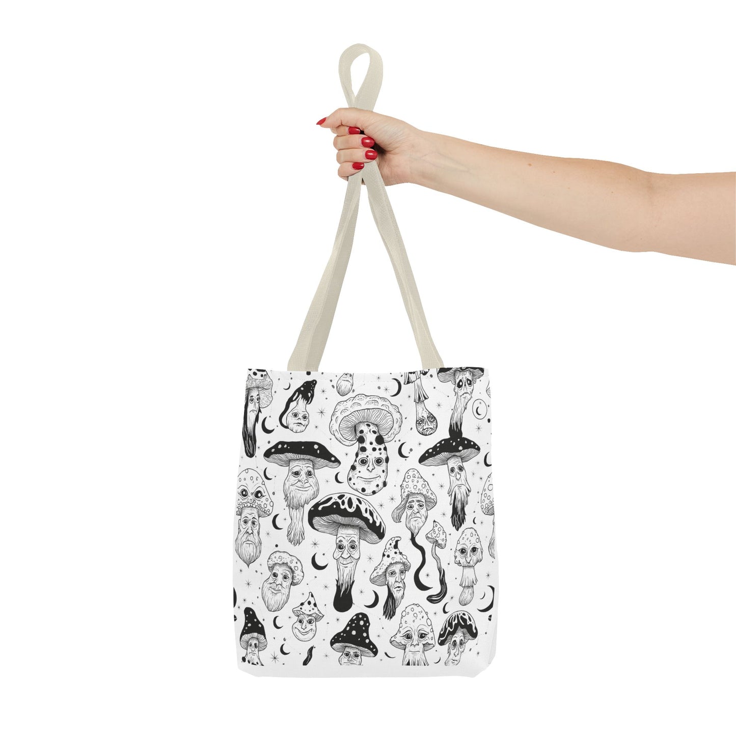 KGD Doodle Art Collection | Whimsical Mushroom Tote Bag