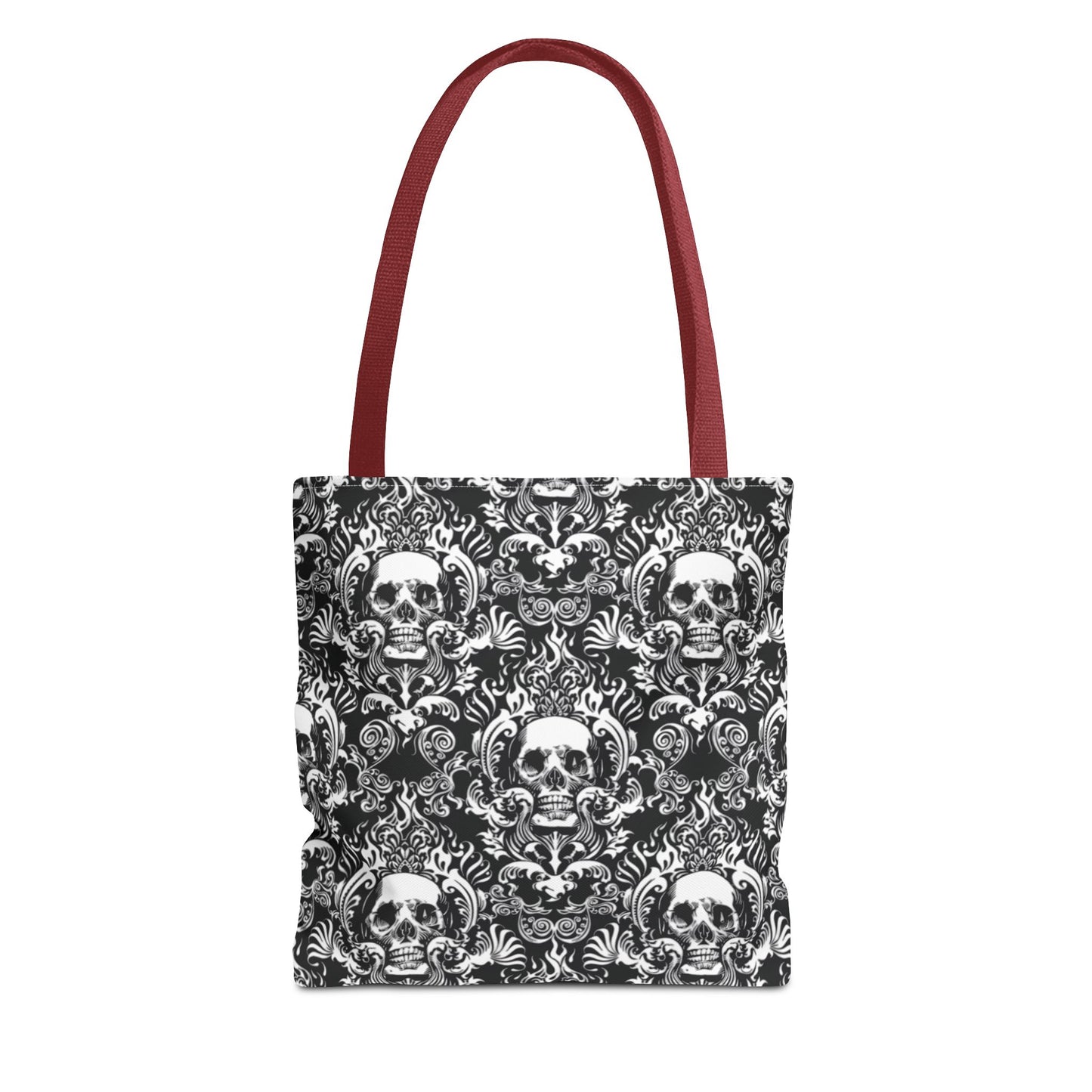 Karma Goodness Designs COLOR ME Doodle Art Collection | Skull Canvas Tote Bag