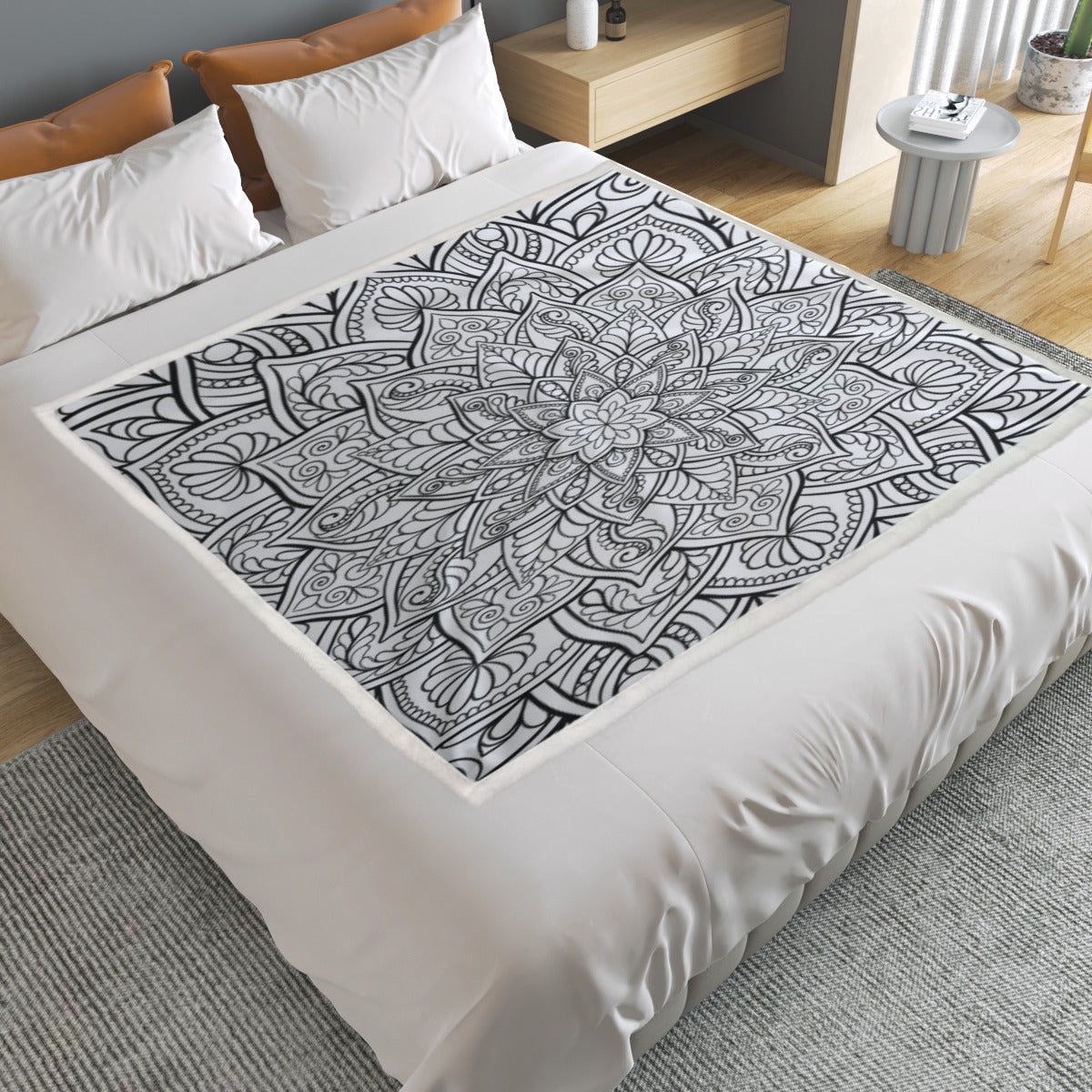KGD COLOR ME Mandella Doodle Art Blanket