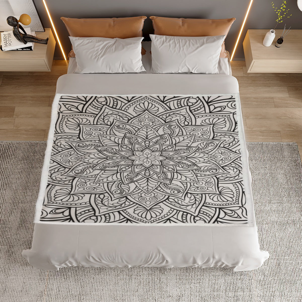 KGD COLOR ME Mandella Doodle Art Blanket
