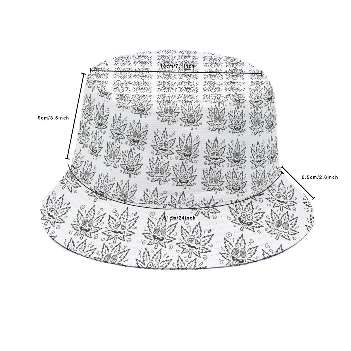 KGD COLOR 420 Leaf Bucket Hat