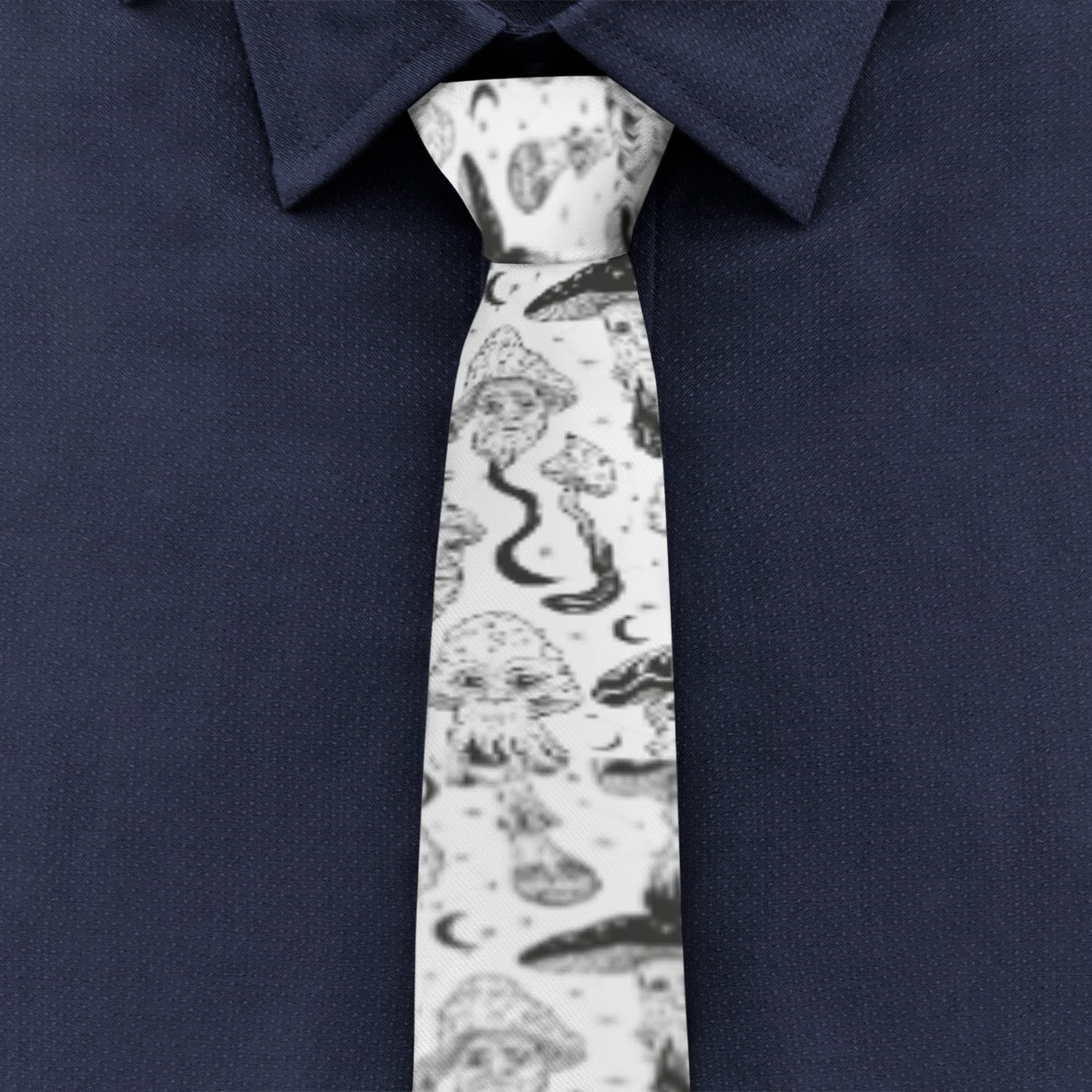 KGD COLOR ME Trippy Mushroom Doodle Art Collection Unisex Tie