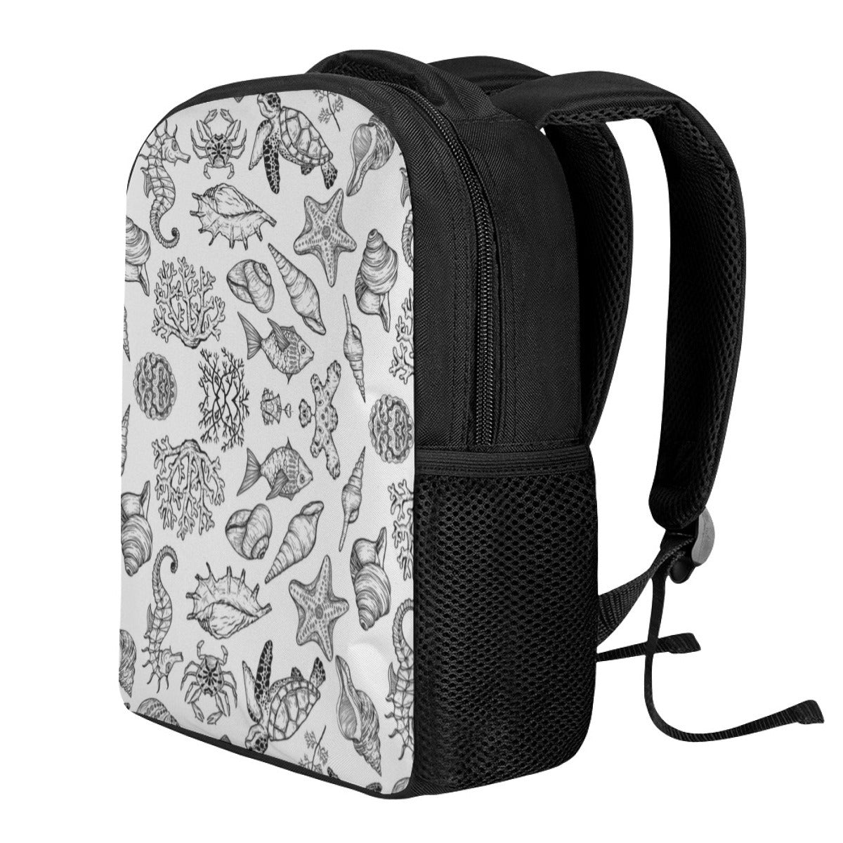 KGD COLOR ME Doodle Art Sea Creature Student Backpack