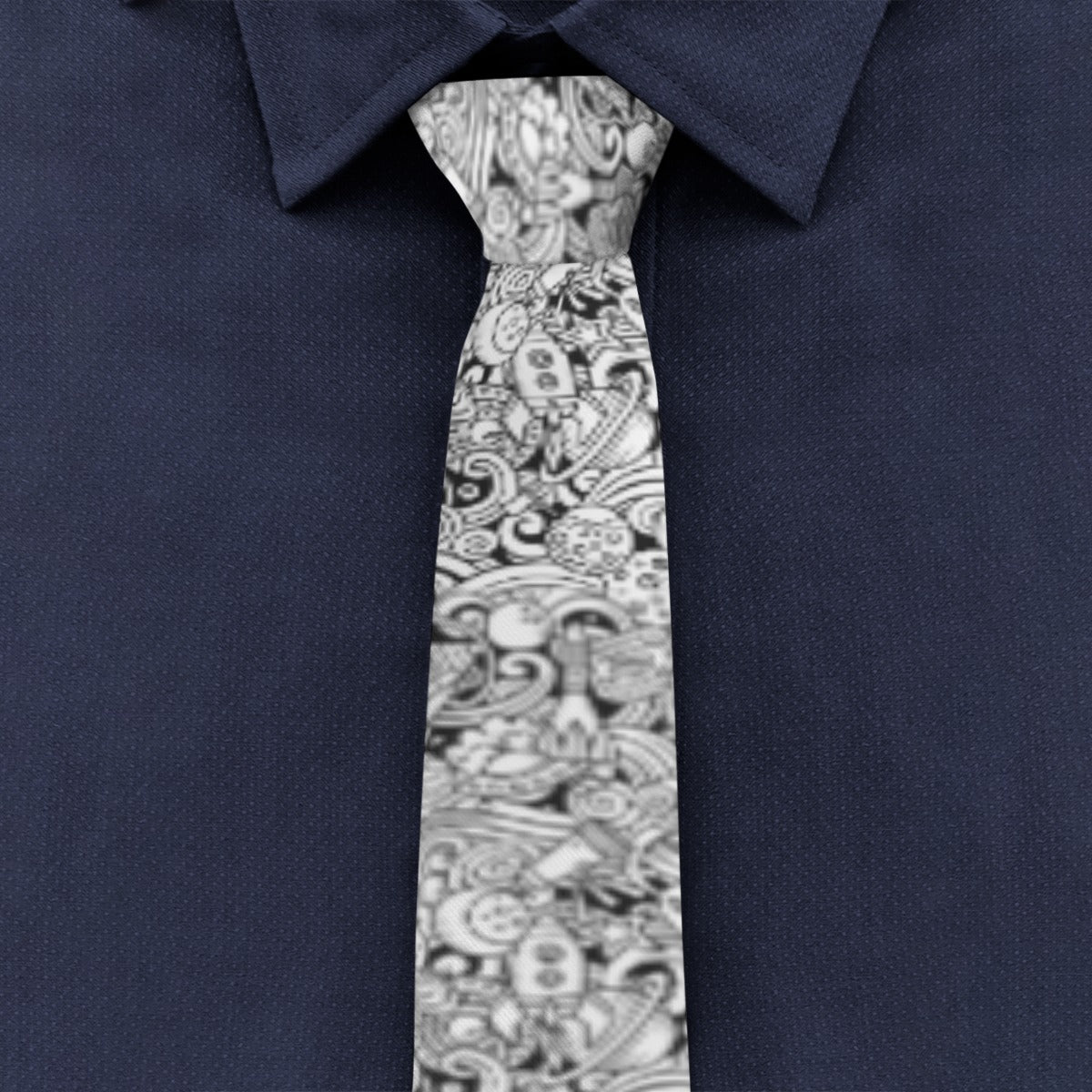KGD COLOR ME Space Doodle Art Collection Unisex Tie