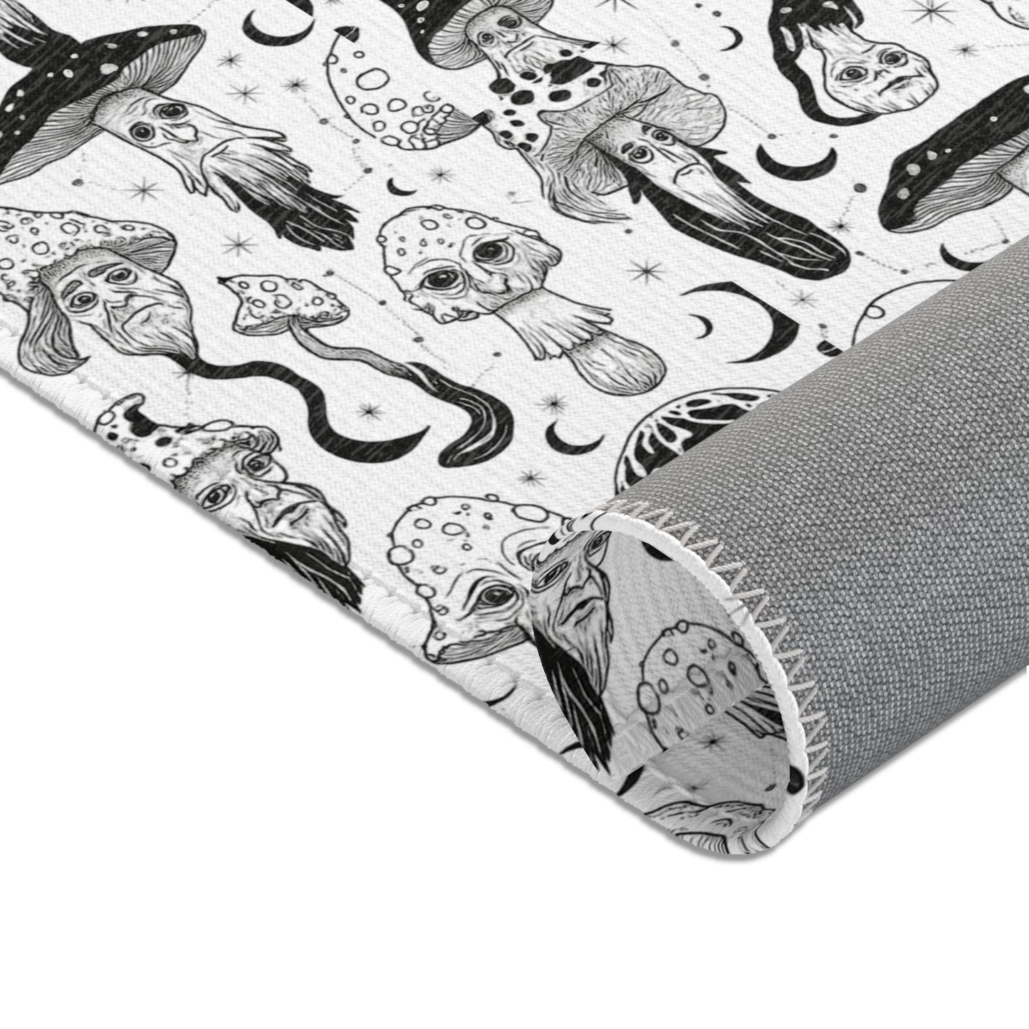 Karma Goodness Designs COLOR ME Doodle Art Collection | Mushroom Doodle Rug