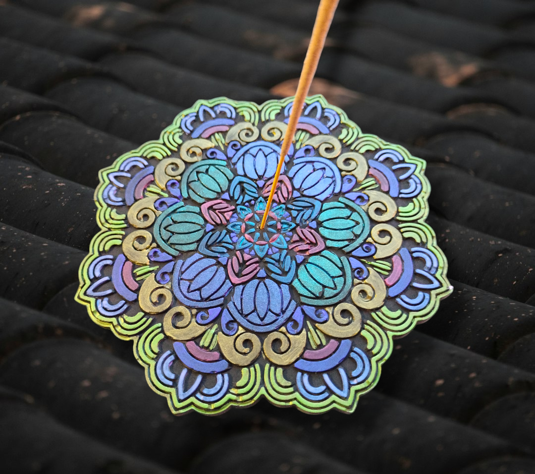 Jesmonite Mandela Incense Burners from Karma Goodness Designs