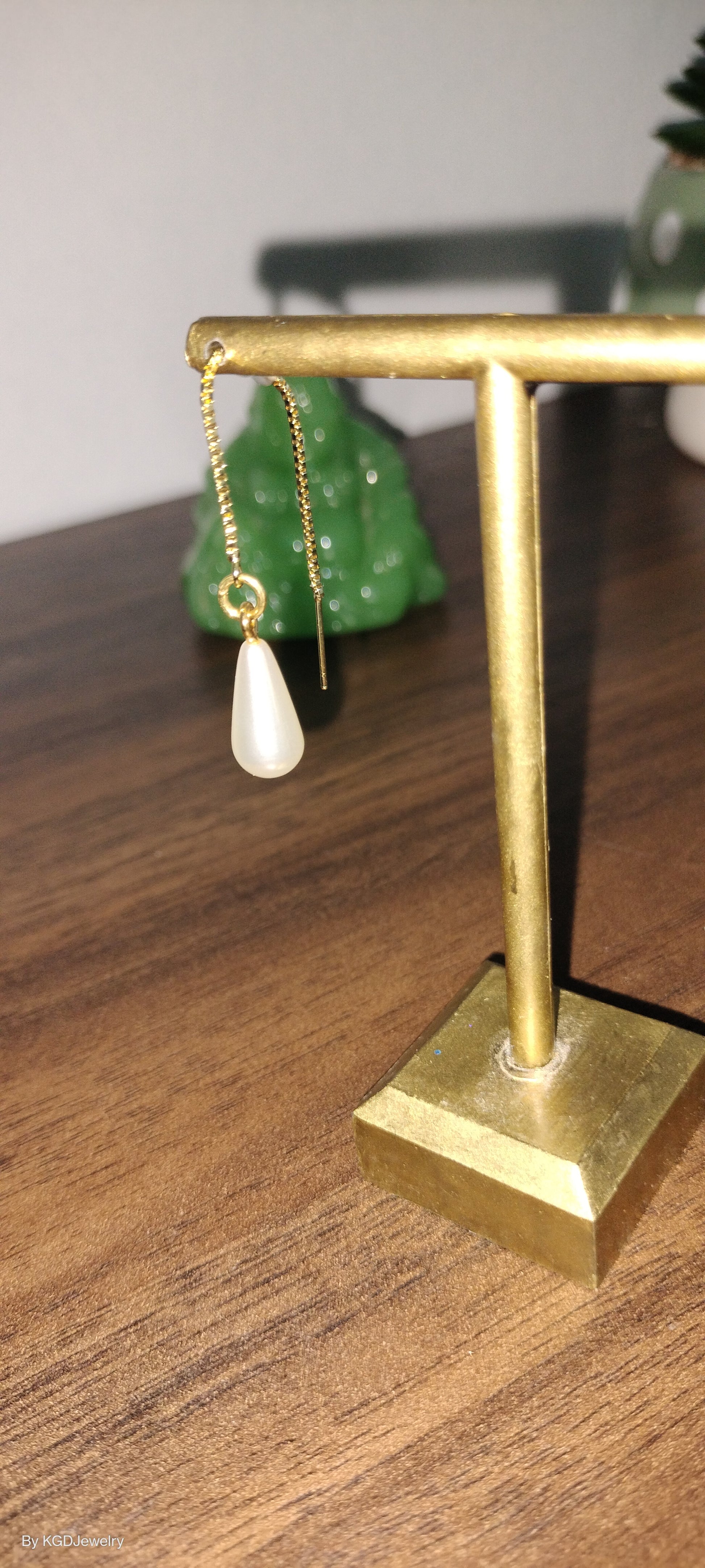 Gold Threader Earrings Earrings from Karma Goodness Designs