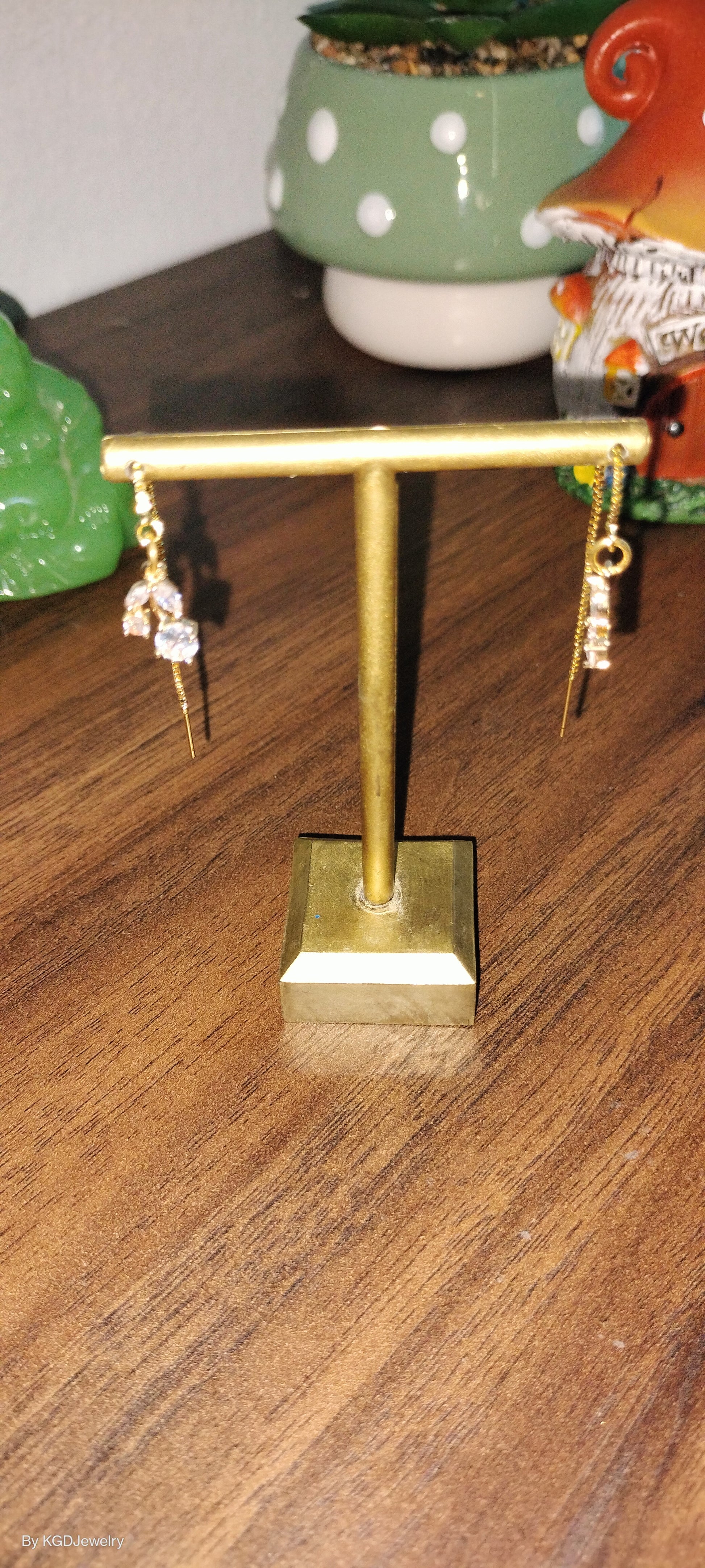 Gold Threader Earrings Earrings from Karma Goodness Designs