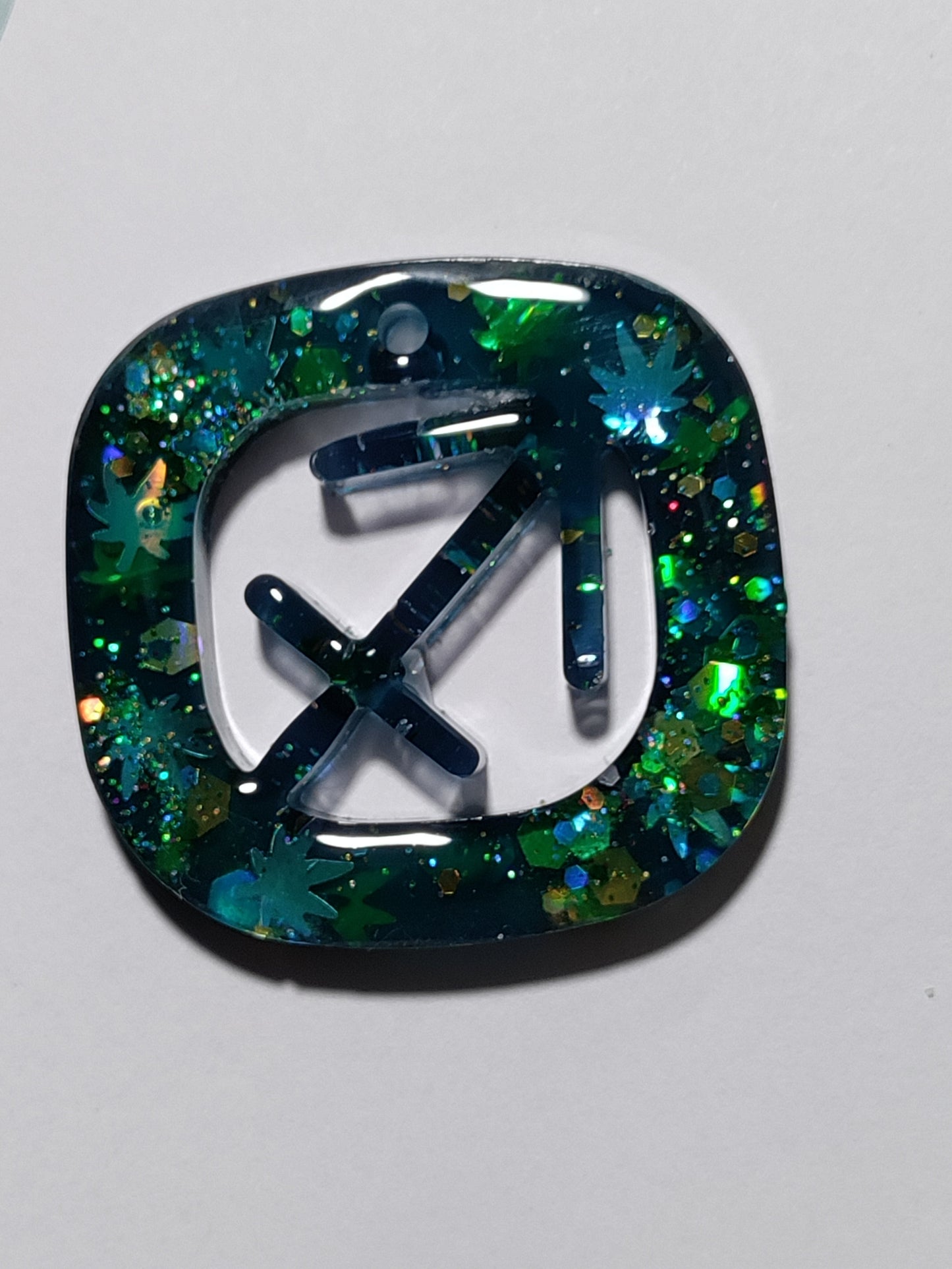 Cannabis Inspired Horoscope Keychains earrings from Karma Goodness Designs