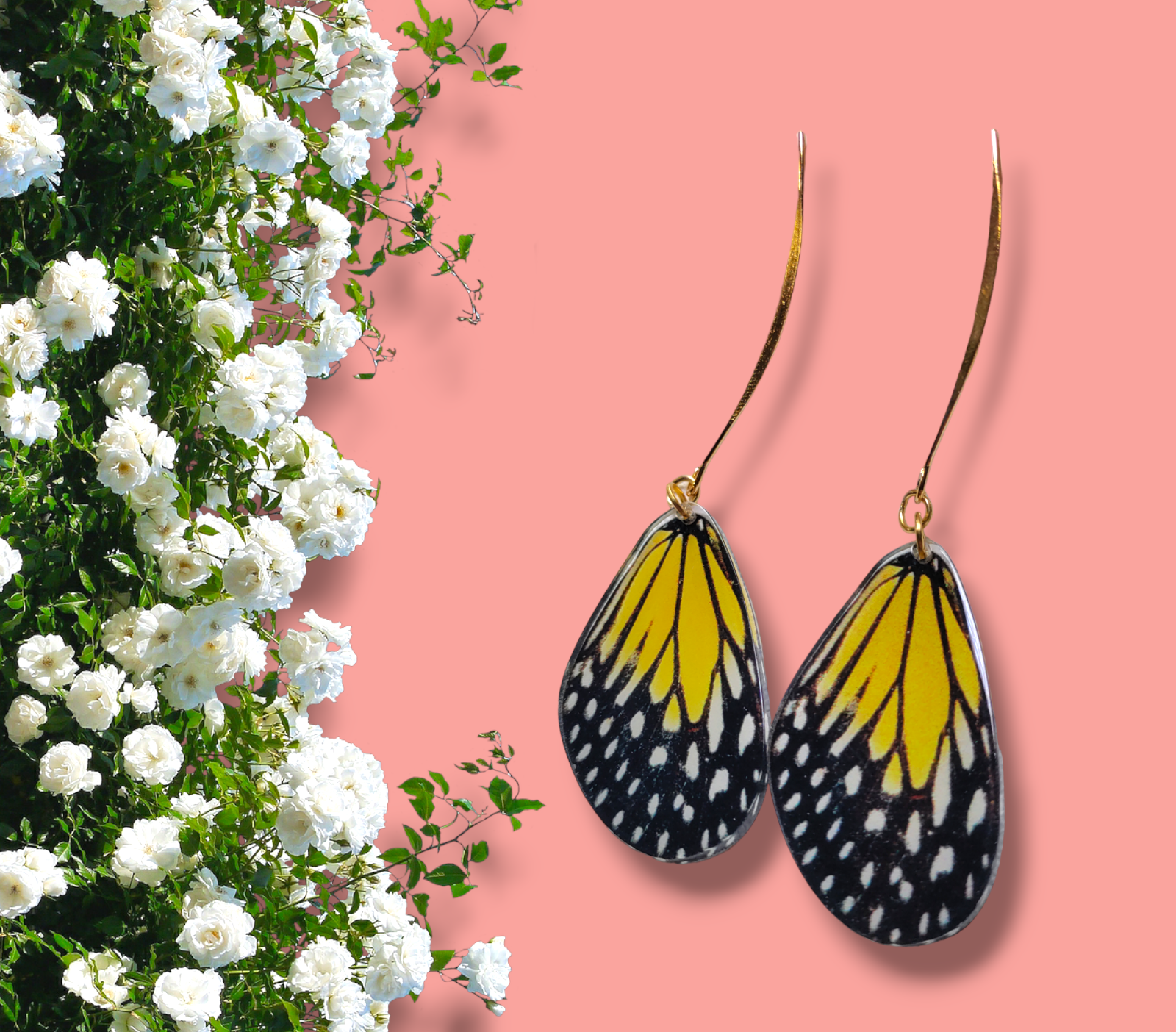 Butterfly Wings (Resin ) earrings from Karma Goodness Designs