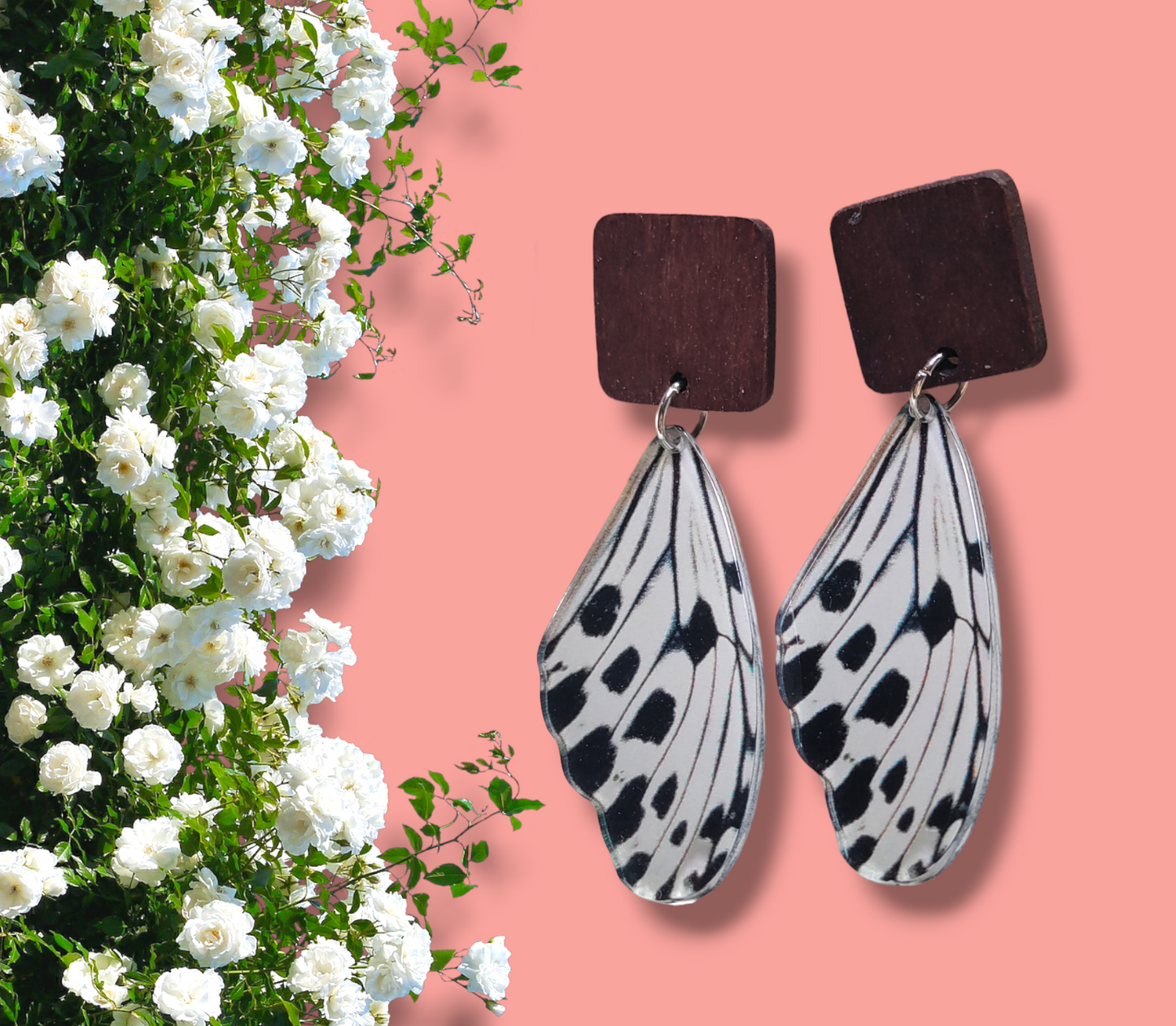 Butterfly Wings (Resin ) earrings from Karma Goodness Designs