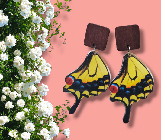 Butterfly Wings (Resin ) earrings from Karma Goodness Designs