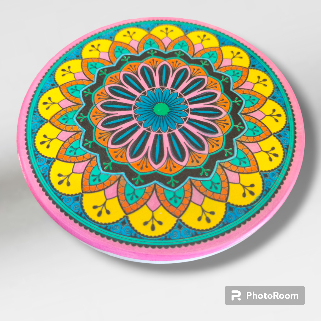 Hand Painted Artisan Mandela Coasters  from Karma Goodness Designs