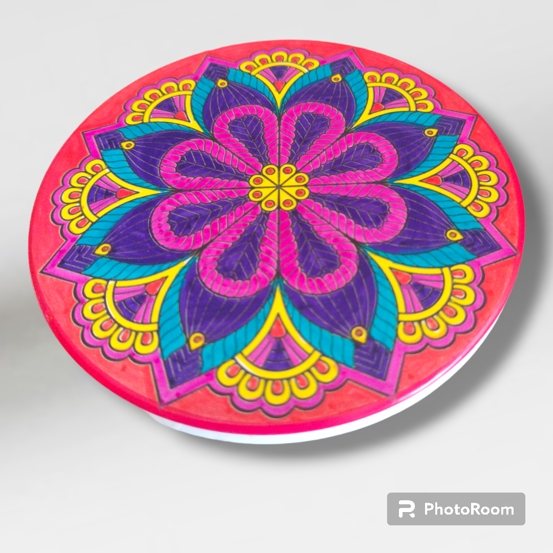 Hand Painted Artisan Mandela Coasters  from Karma Goodness Designs