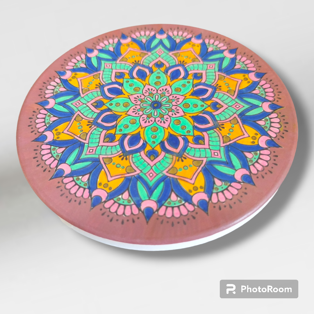Hand Painted Artisan Mandela Coasters  from Karma Goodness Designs