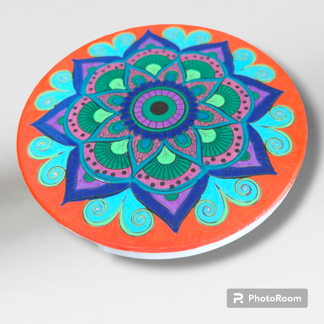 Hand Painted Artisan Mandela Coasters  from Karma Goodness Designs