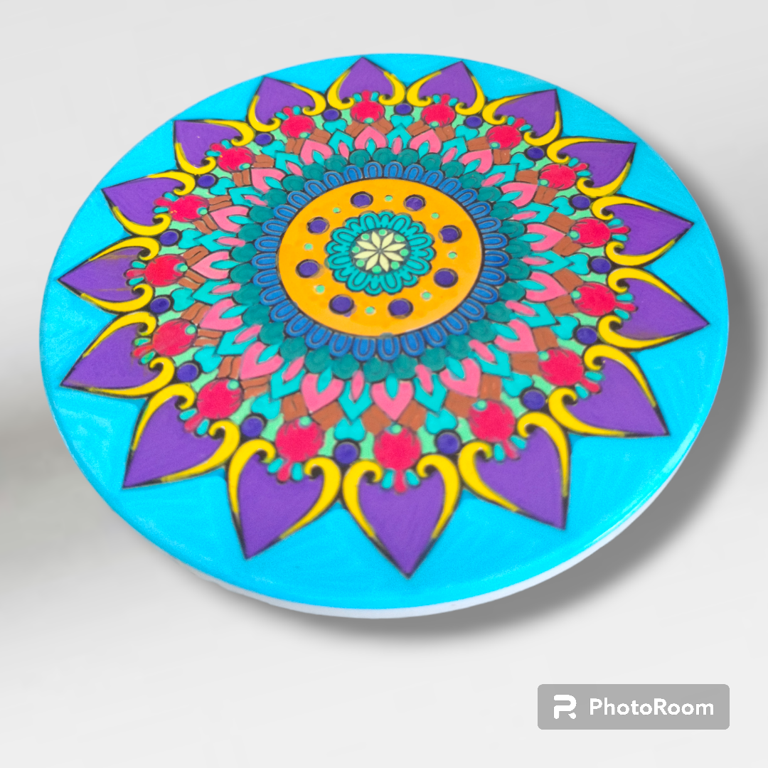 Hand Painted Artisan Mandela Coasters  from Karma Goodness Designs