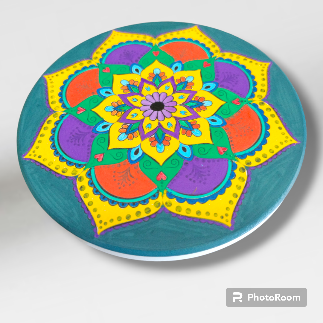 Hand Painted Artisan Mandela Coasters  from Karma Goodness Designs