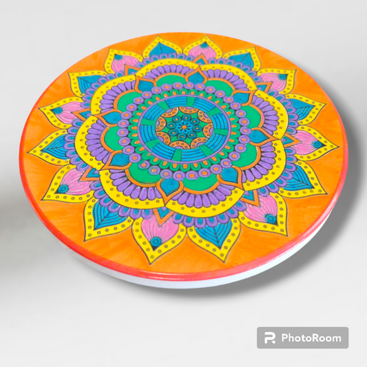 Hand Painted Artisan Mandela Coasters  from Karma Goodness Designs