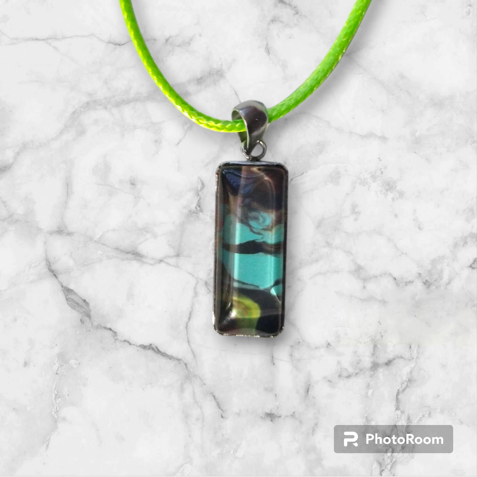 Fluid Art Necklaces  from Karma Goodness Designs