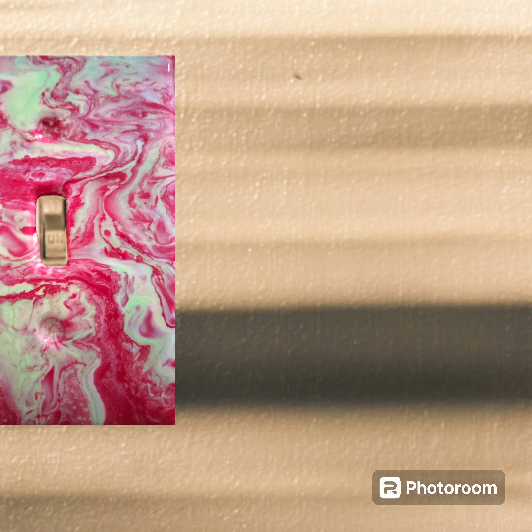 Fluid Art Light Switches  from Karma Goodness Designs