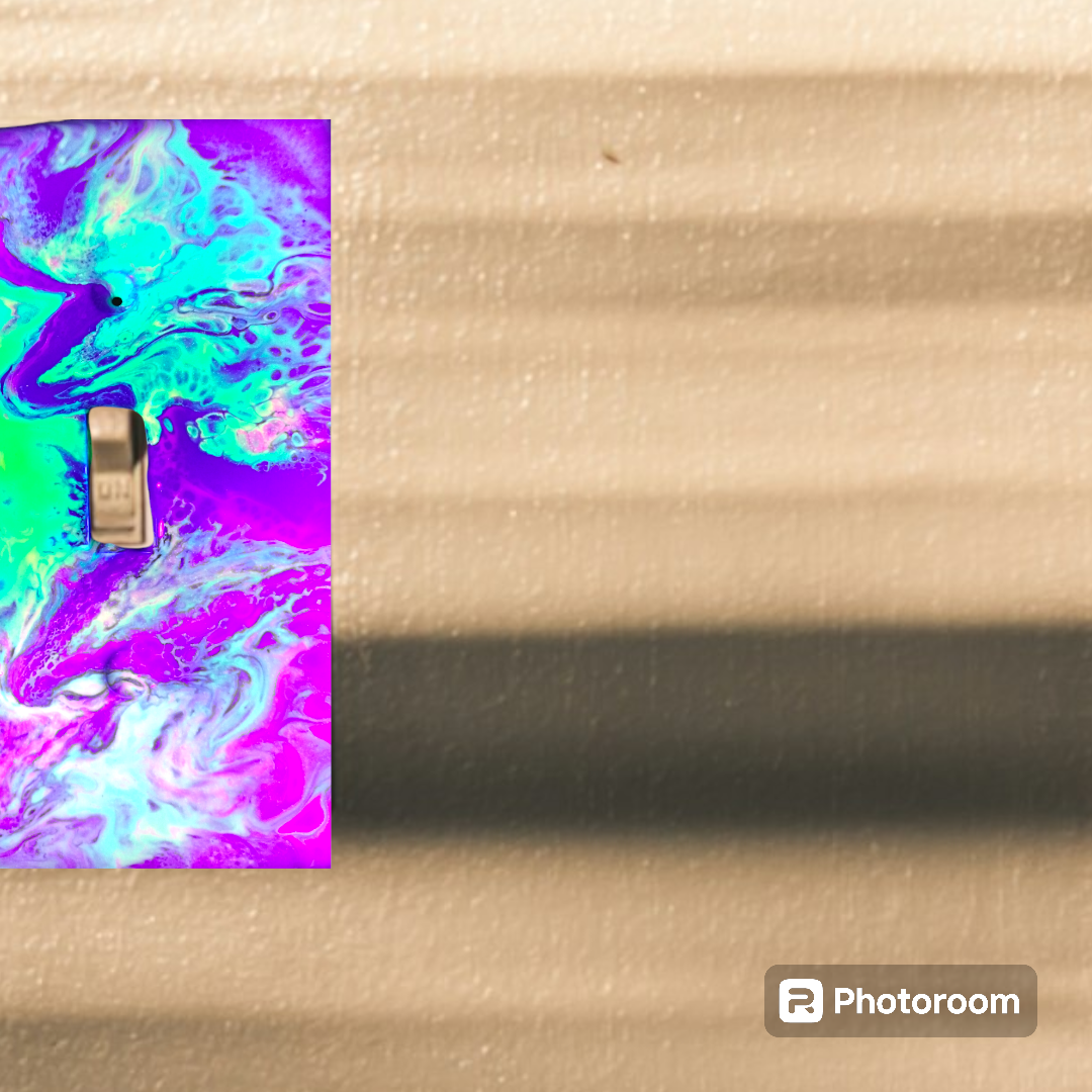 Fluid Art Light Switches  from Karma Goodness Designs