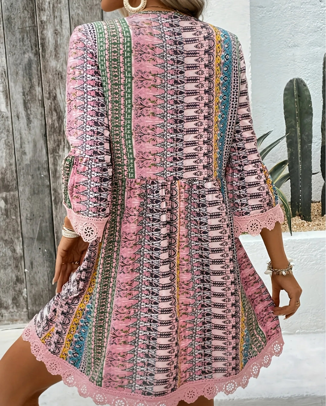 Women's Summer Dress with Lace Trim  from Karma Goodness Designs
