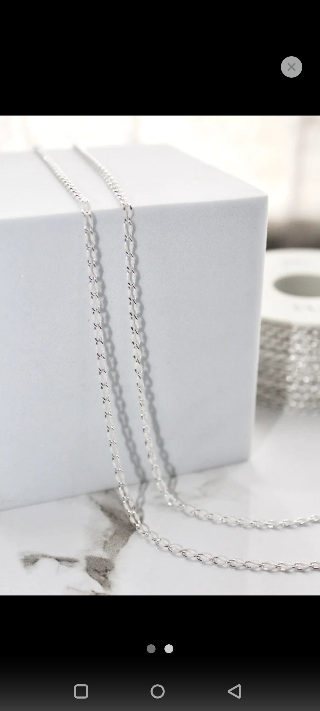 Sterling Silver Chain  from Karma Goodness Designs