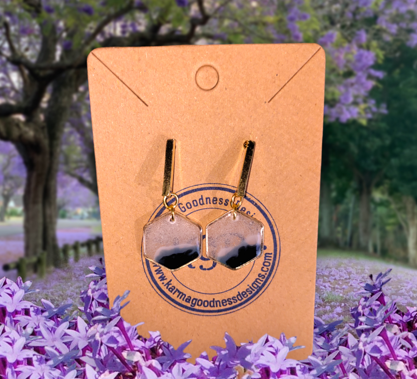 Gulf Sands Emerald Isle earrings from Karma Goodness Designs
