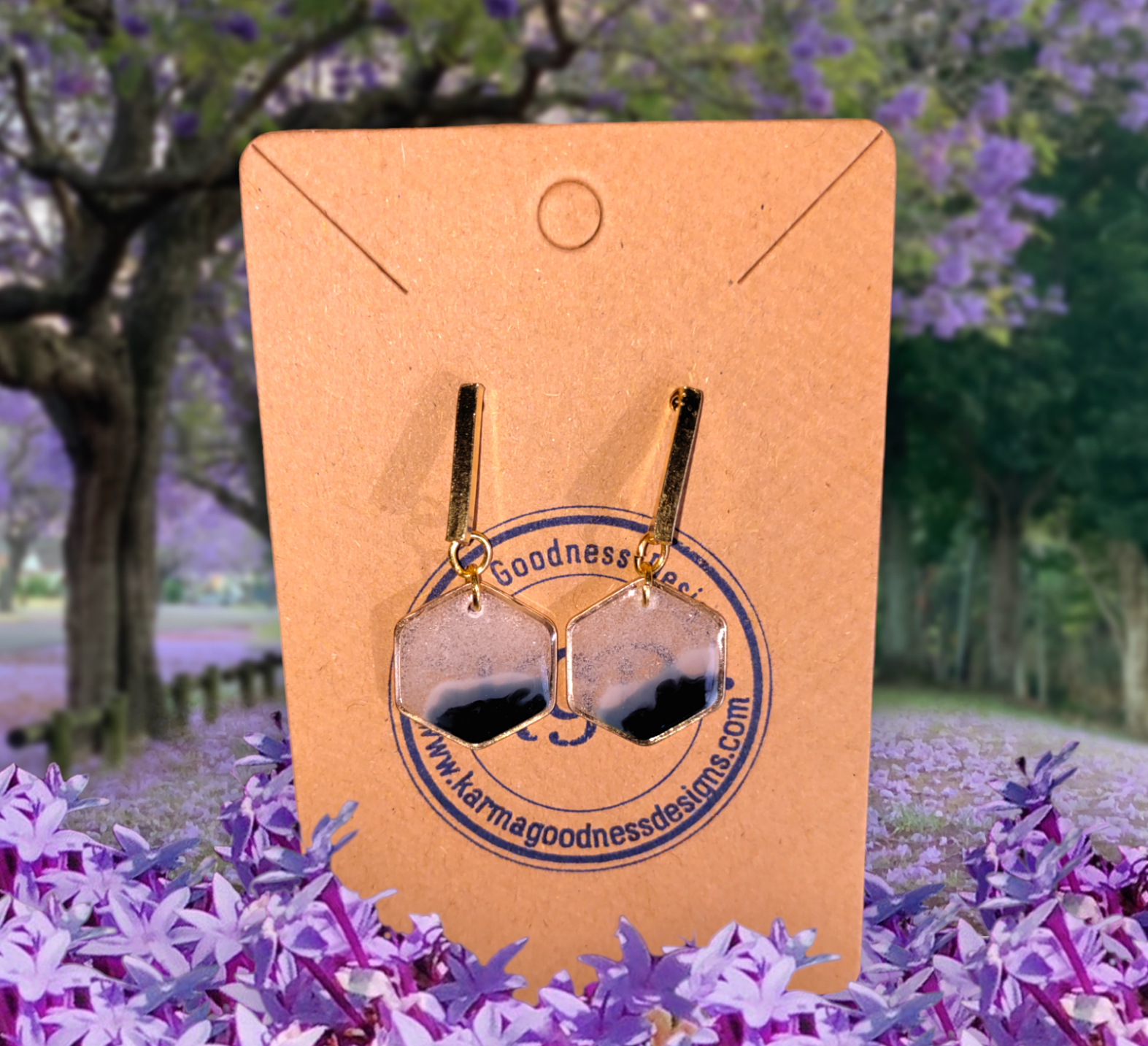 Gulf Sands Emerald Isle earrings from Karma Goodness Designs
