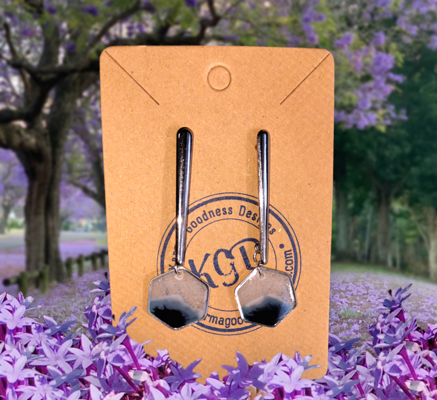 Gulf Sands Emerald Isle earrings from Karma Goodness Designs