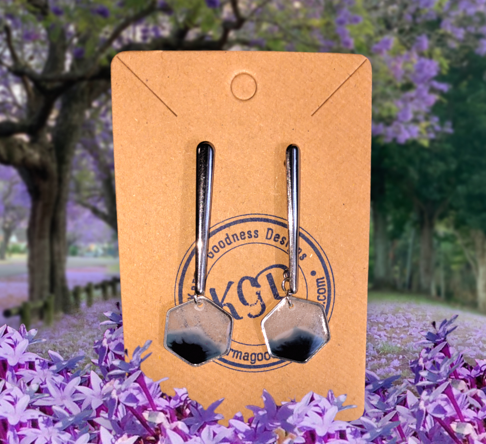 Gulf Sands Emerald Isle earrings from Karma Goodness Designs