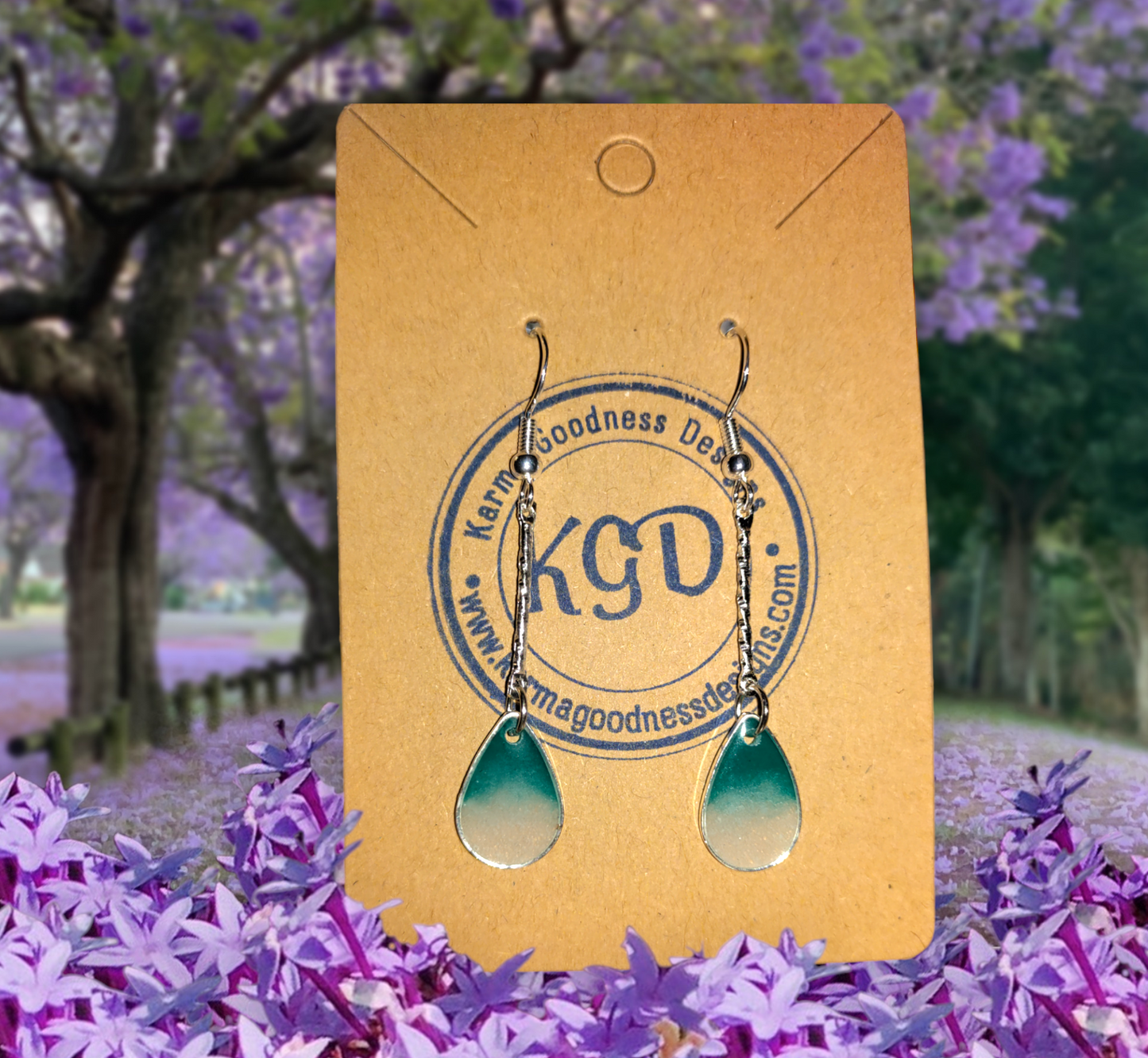 Gulf Sands Emerald Isle - Premium earrings from Karma Goodness Designs - Just $20.00! Shop now at Karma Goodness Designs