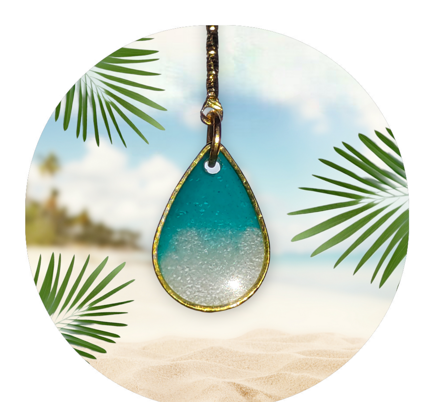 Gulf Sands Emerald Isle - Premium earrings from Karma Goodness Designs - Just $20.00! Shop now at Karma Goodness Designs
