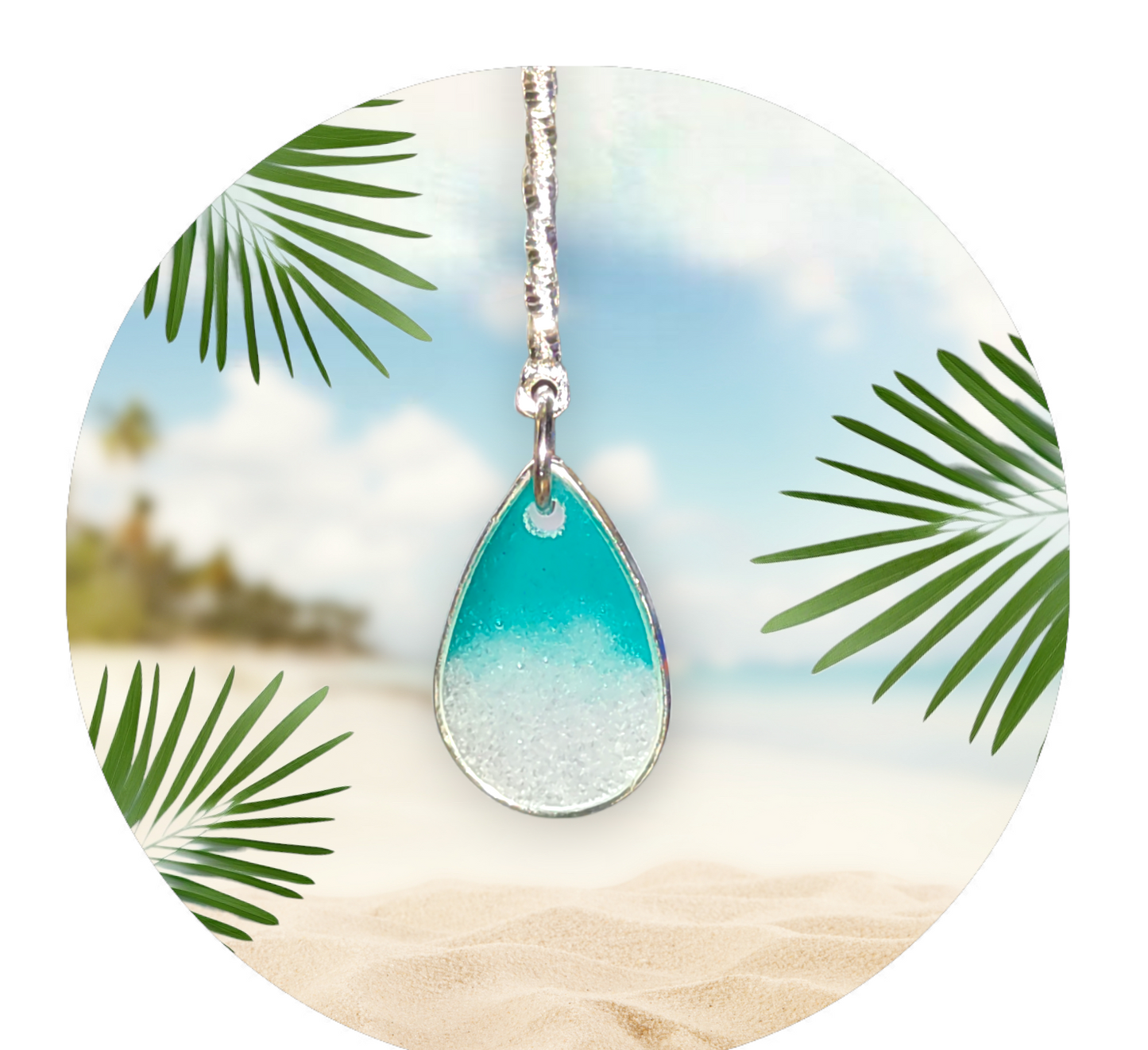 Gulf Sands Emerald Isle - Premium earrings from Karma Goodness Designs - Just $20.00! Shop now at Karma Goodness Designs
