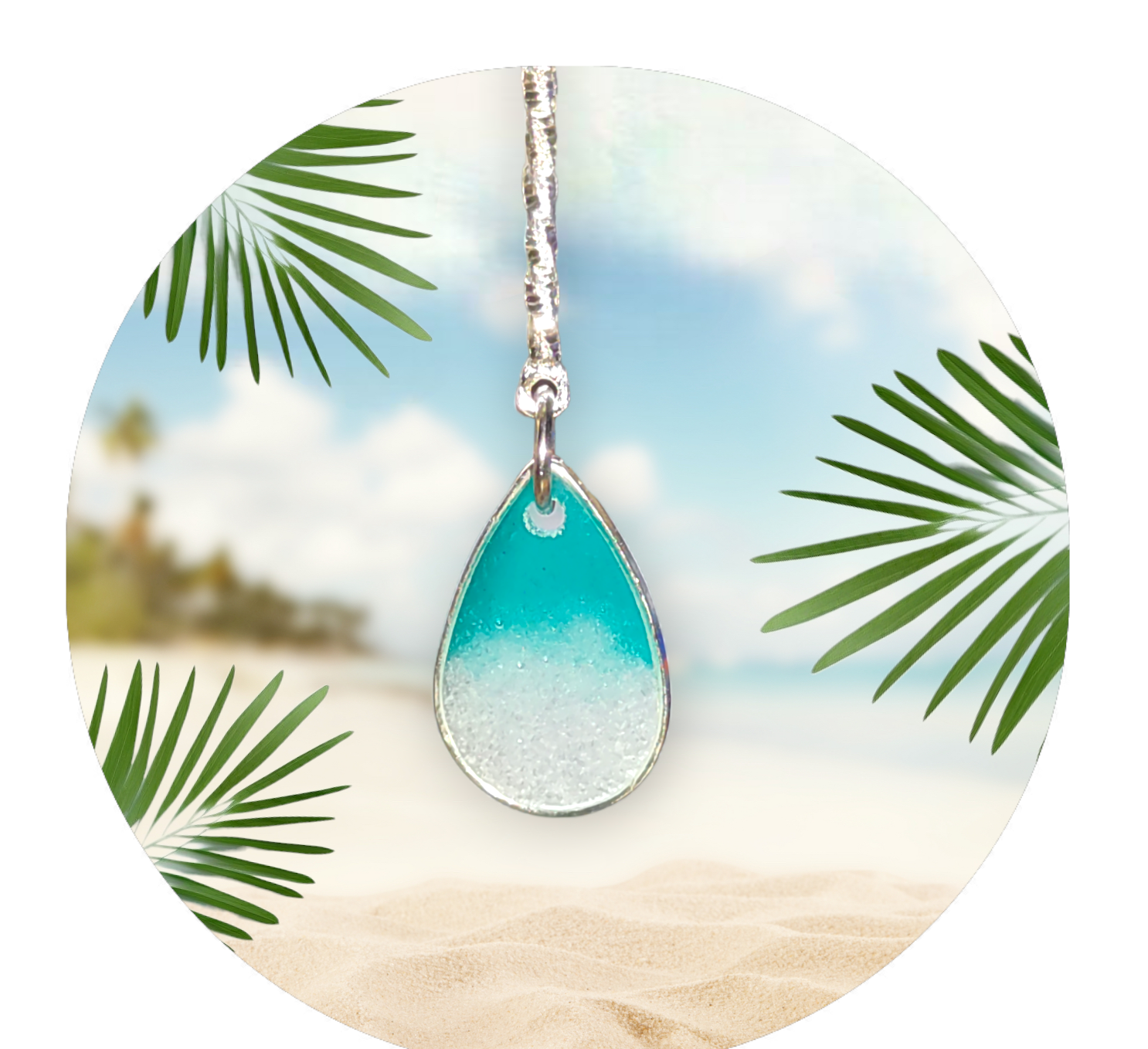 Gulf Sands Emerald Isle - Premium earrings from Karma Goodness Designs - Just $20.00! Shop now at Karma Goodness Designs