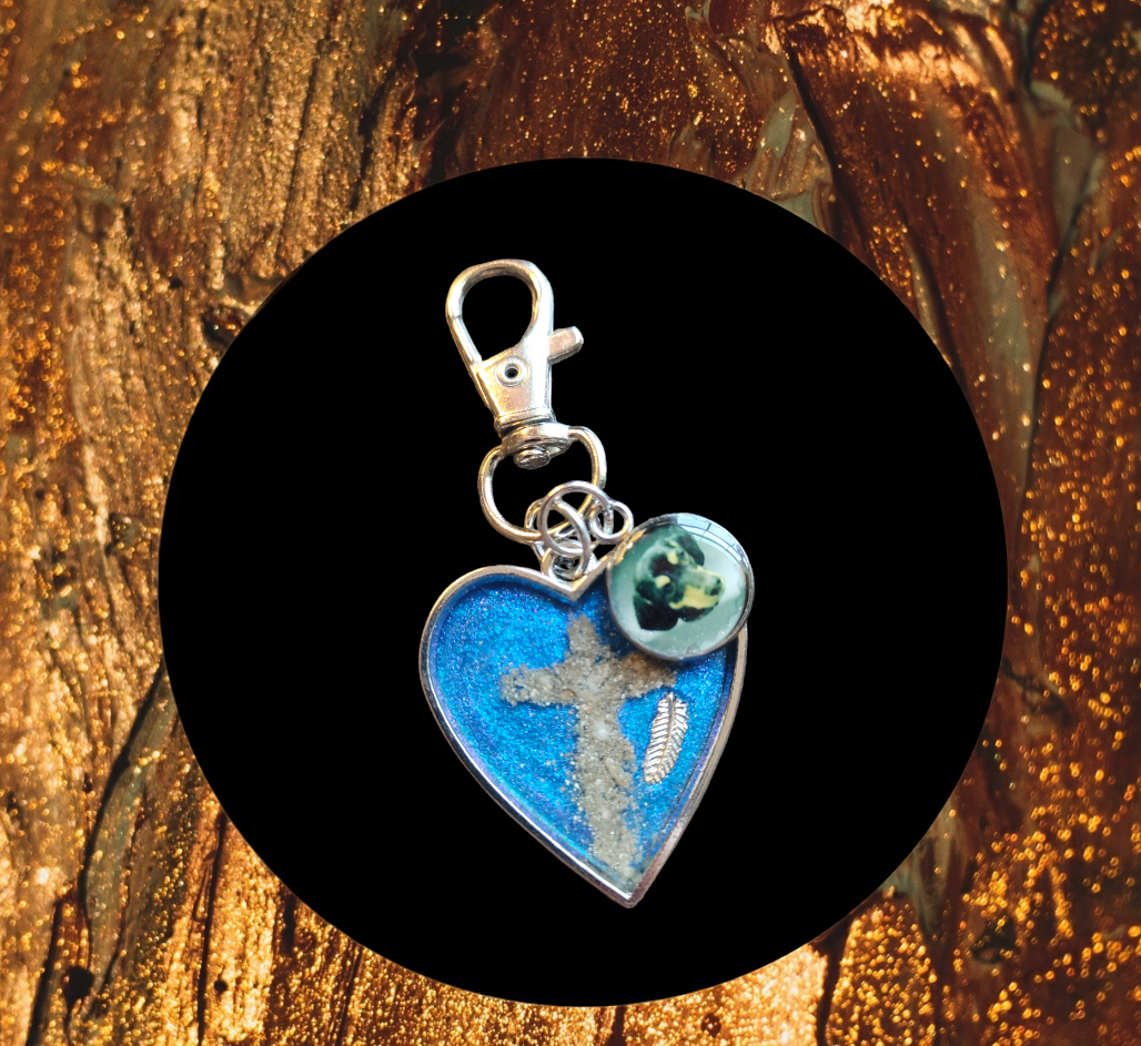 Memorial Keychain Charm from Karma Goodness Designs
