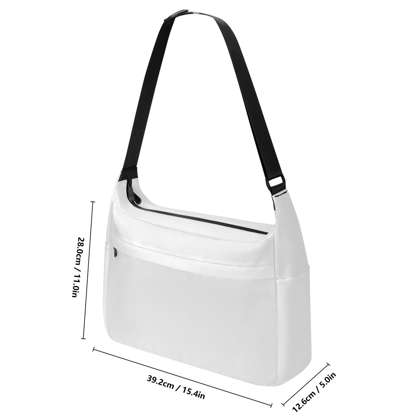 Karma Goodness Designs Doodle Art Messenger Bag - Large Capacity Canvas Shoulder Bag with Zipper Closure