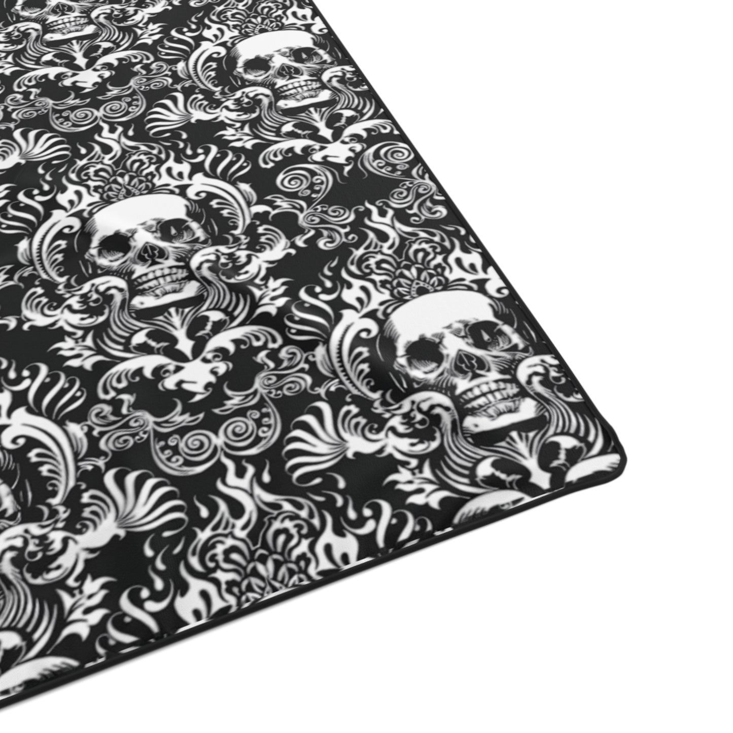 Karma Goodness Designs COLOR ME Doodle Art Collection | Gothic Skull Polyester Blanket