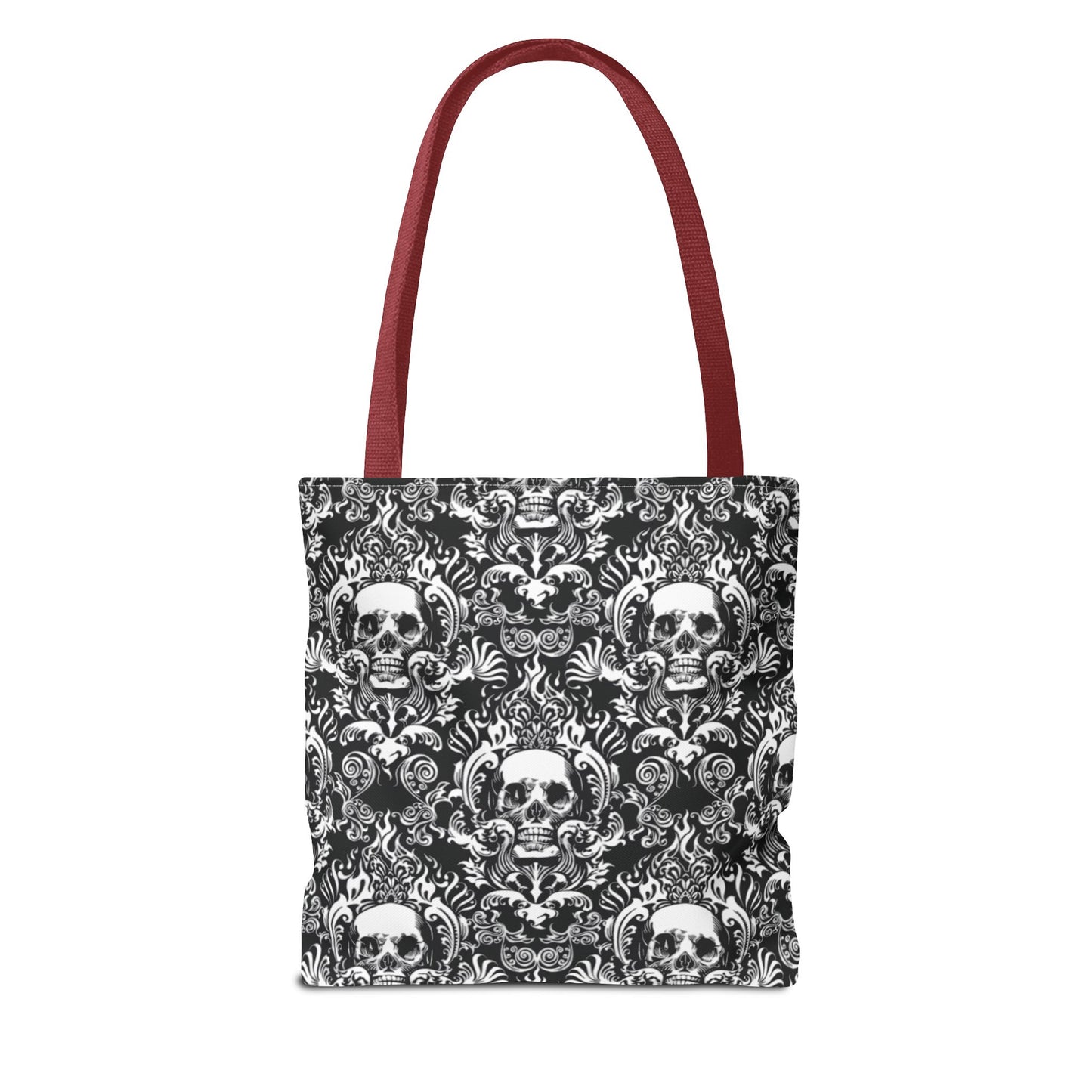 Karma Goodness Designs COLOR ME Doodle Art Collection | Skull Canvas Tote Bag