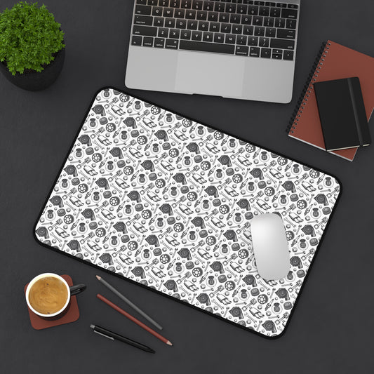 Automotive Desk Mat - Mechanic's Gift, Car Enthusiast Decor, Workshop Accessory, Office Mat, Garage Decor