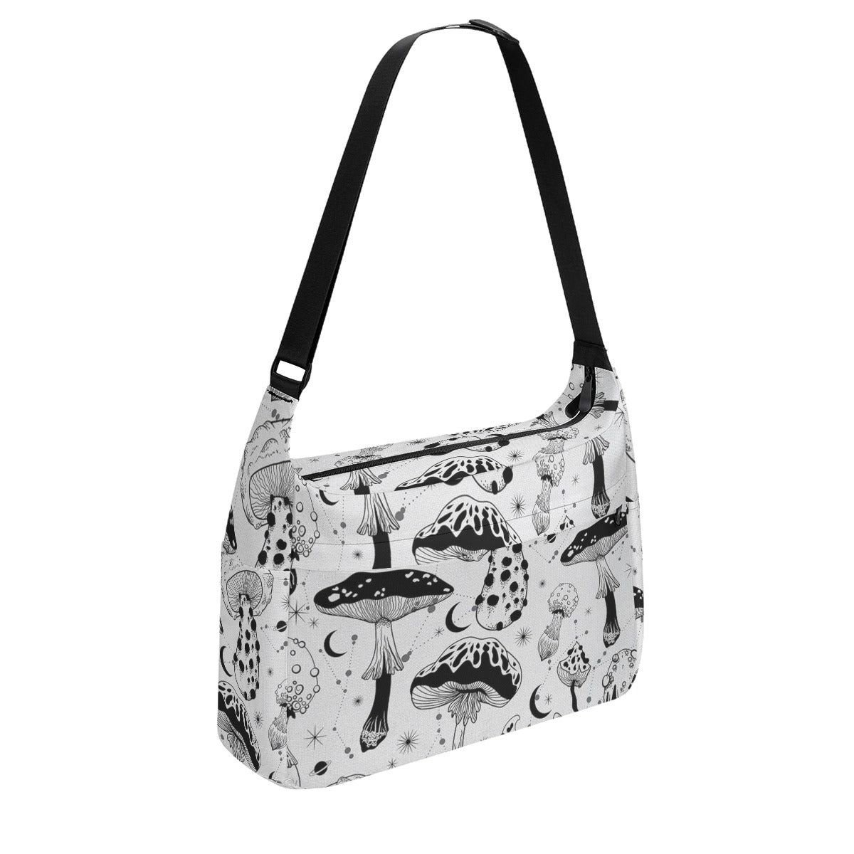 Karma Goodness Designs Doodle Art Messenger Bag - Large Capacity Canvas Shoulder Bag with Zipper Closure