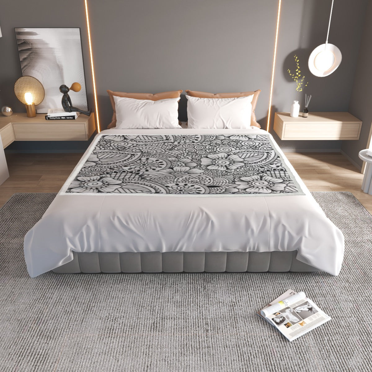 Karma Goodness Designs Doodle Art Household Warm Blanket