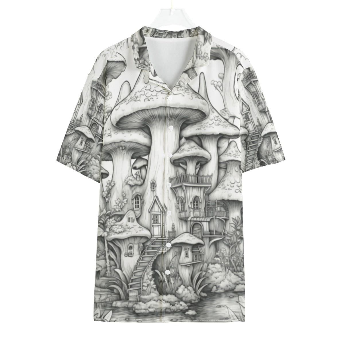 Karma Goodness Designs Men's Hawaiian Shirt - Doodle Art Collection, Light & Breathable Fabric