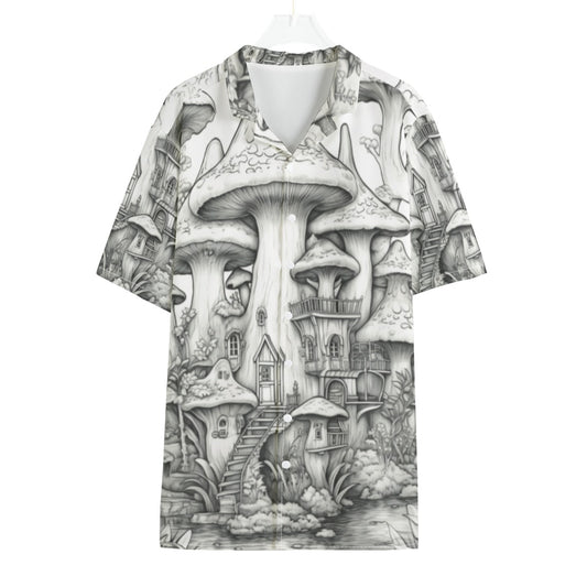 Karma Goodness Designs Men's Hawaiian Shirt - Doodle Art Collection, Light & Breathable Fabric