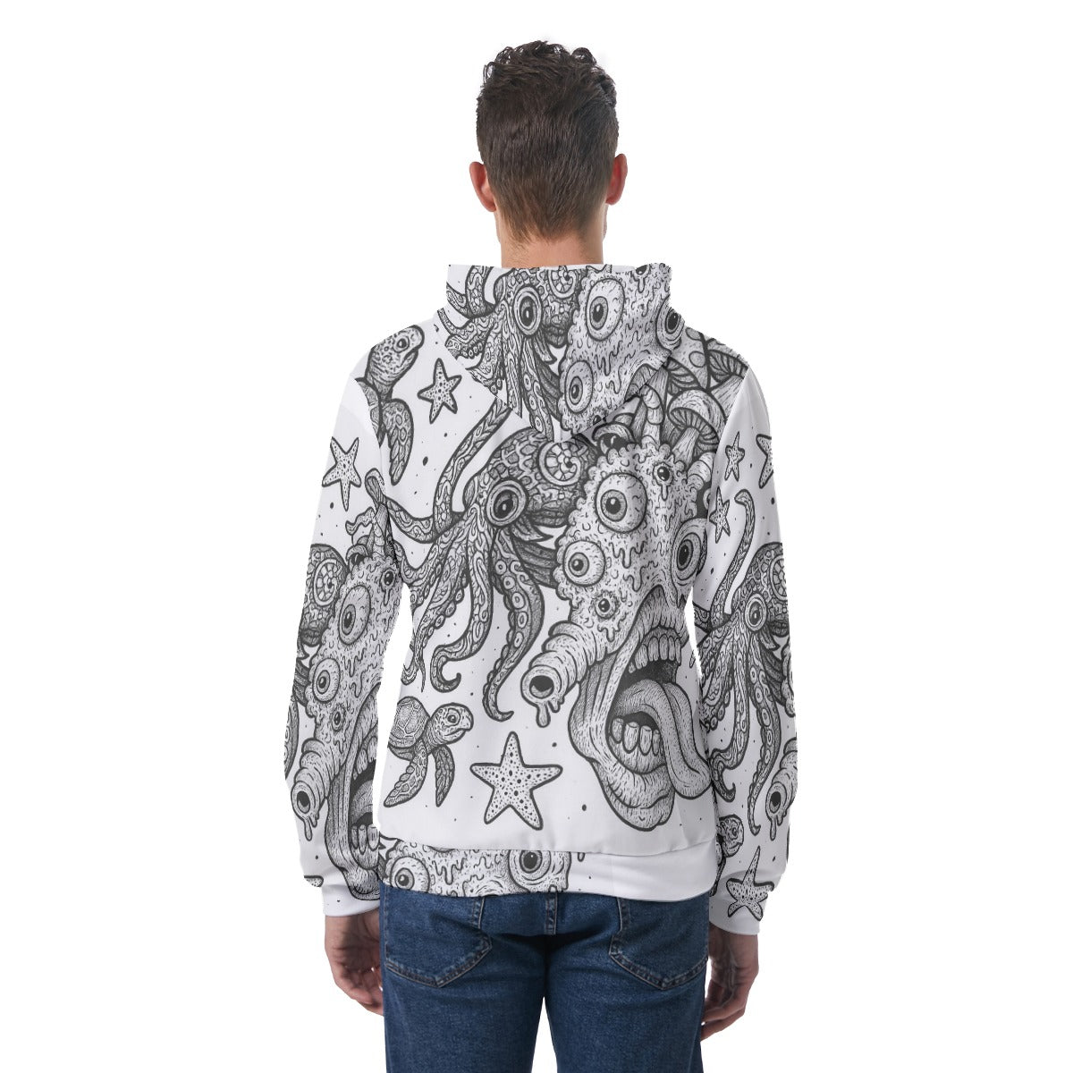 KGD Doodle Art Collection | All-Over Print Doodle Hoodie
