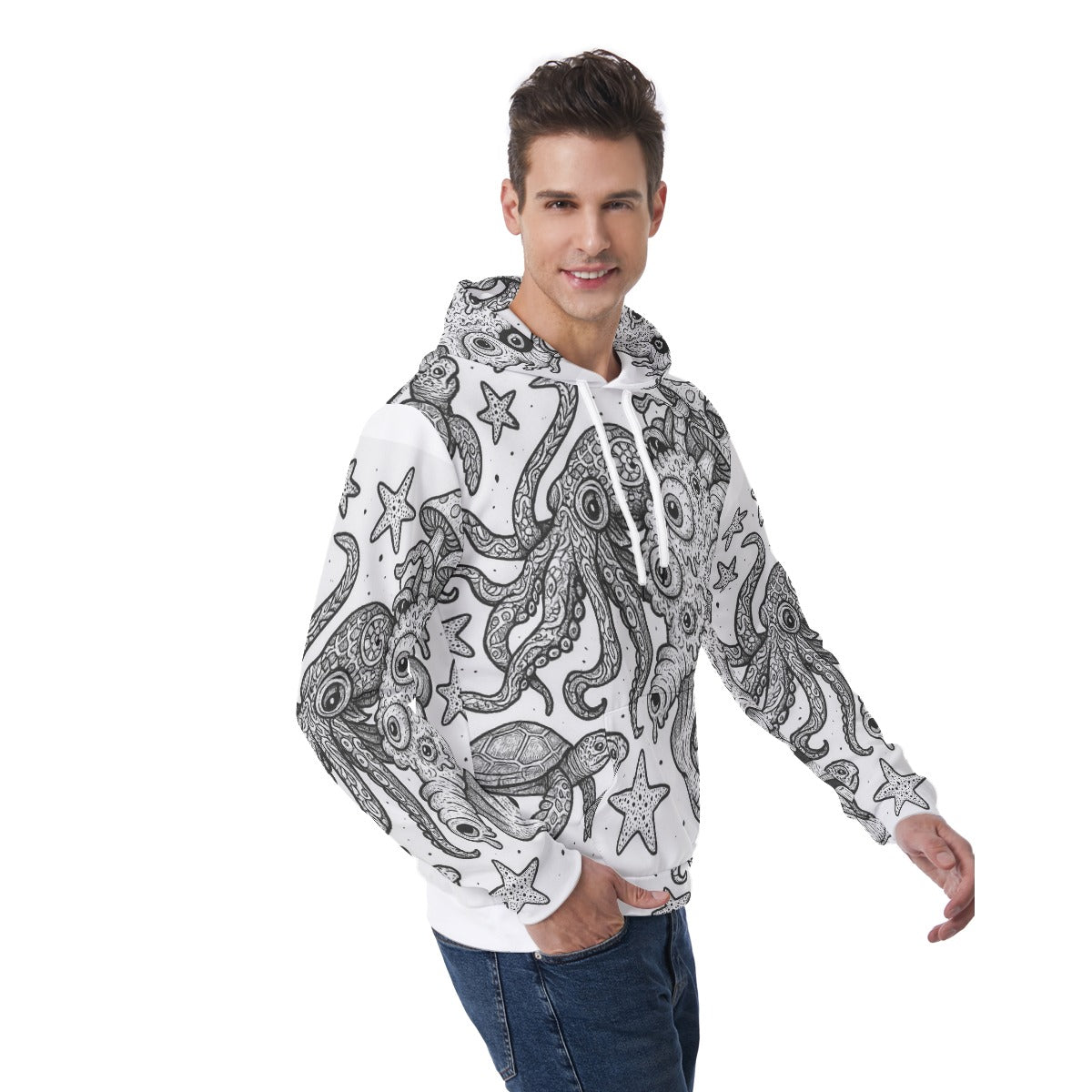 KGD Doodle Art Collection | All-Over Print Doodle Hoodie