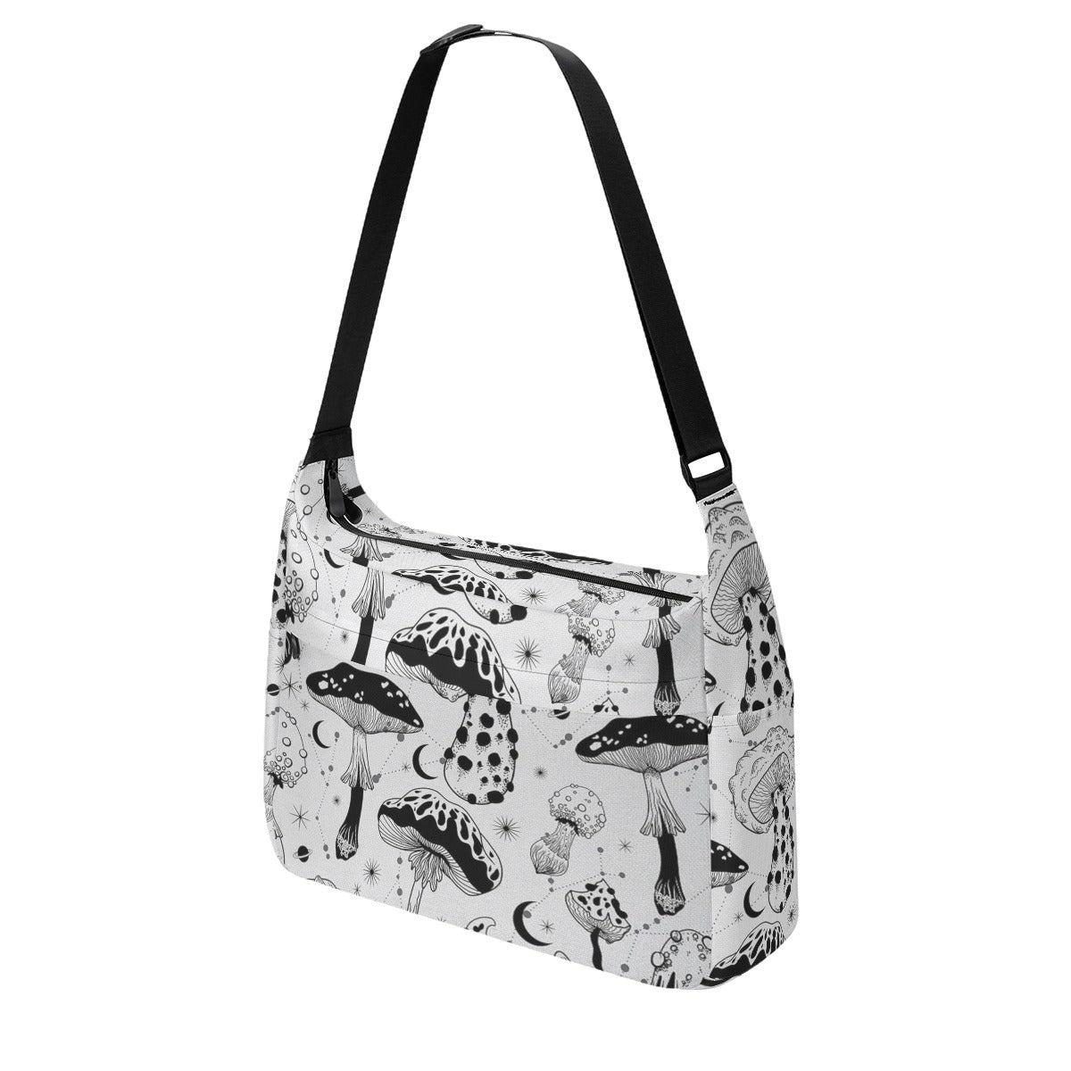 Karma Goodness Designs Doodle Art Messenger Bag - Large Capacity Canvas Shoulder Bag with Zipper Closure